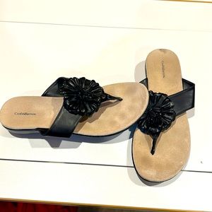 Croft & Barrow Black sandals. Size 9